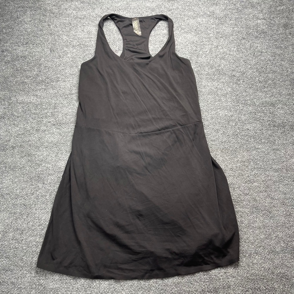 Rhone Course to Court Racerback Active Dress Black Built-in Shorts Size M